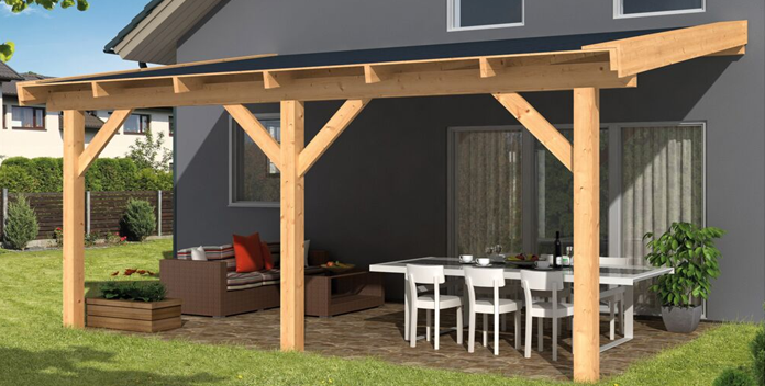 Houten veranda
