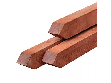 Tuinpaal hardhout Azobe 7x7x250 cm