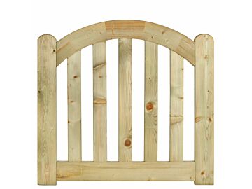 Houten tuinpoort geimpregneerd hout 80x100cm recht