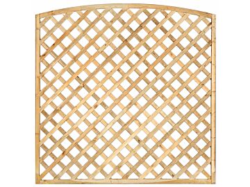 Trellis scherm diagonaal toog met lijst geimpregneerd hout