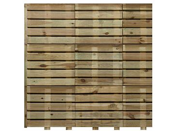 Houten tuintegel recht geimpregneerd hout 50x50cm
