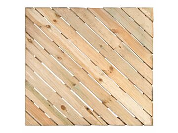 Houten tuintegel Scheveningen geimpregneerd hout 100x100cm