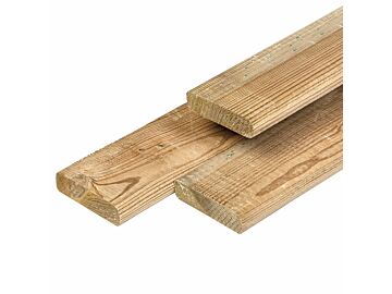 Timmerhout geimpregneerd grenen hout 1.6x7.0cm