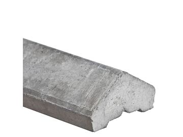 Afdekkap pyramide wit / grijs voor betonplaat