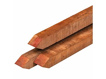 Piketpaal Tuinpaal hardhout 4x4cm - Klasse 1