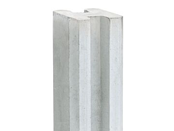 Sleufpaal wit / grijs 11.5x11.5x272cm betonsysteem Spui