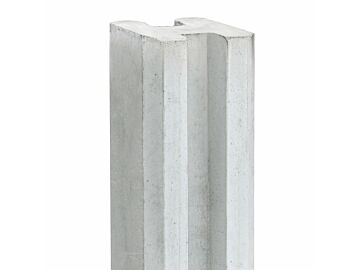 Tussenpaal wit / grijs 10 x 10 x 270 cm Vecht