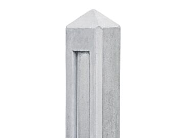 Betonpaal Hunze wit / grijs diamantkop 10 x 10 x 145 cm