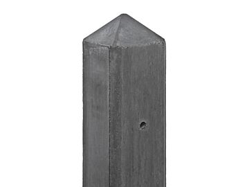 Betonpaal Schie antraciet diamantkop 10 x 10 x 280 cm