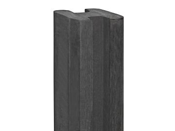 Tussenpaal antraciet 11.5x11.5x316cm betonsysteem Linde - voor motiefplaten of tuinscherm (kabeldoorvoer)