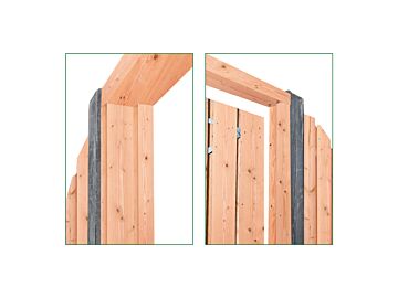 Deur kozijn Douglas met kader en aanslag lat H180-210cm x B90-150cm