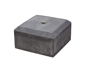 Betonpoeren Antraciet 18x18x10cm / halve betonpoer - M20