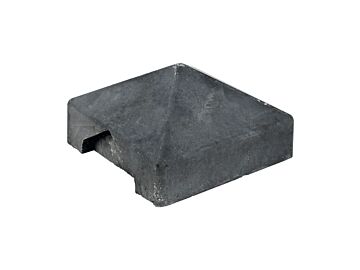 Afdekpet Pyramide antraciet sleufpaal