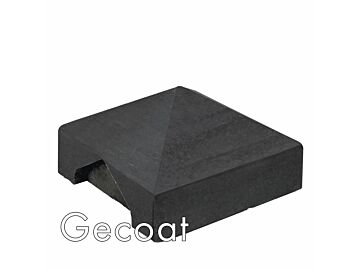 Afdekpet Pyramide antraciet gecoat sleufpaal
