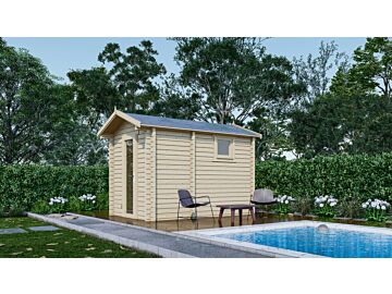 Buitensauna 2335S - 211 x 323 cm - zadeldak