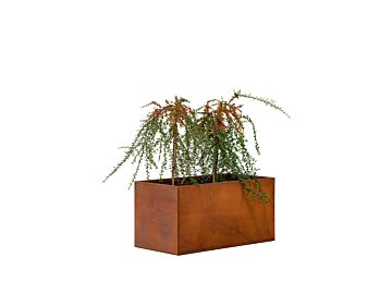 Cortenstaal bloembak Hudson middel 90x50x50cm
