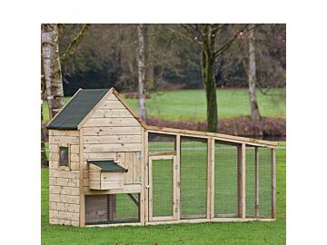 Vuren geimpregneerd kippenhok Chabo 300x100x170cm