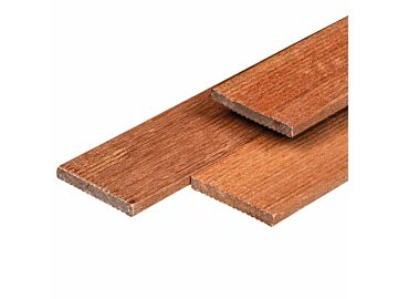 Tuinplank Hardhout Reliëf 1.2x9cm