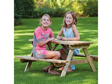 Kinderpicknicktafel geimpregneerd hout 100x100cm