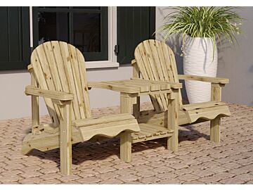Relax bank Parijs tete-a-tete geimpregneerd 175x90cm