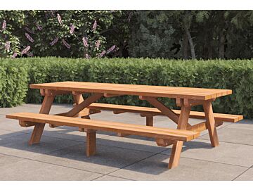 Picknicktafel Giant hardhout mahonie 250x160x75cm