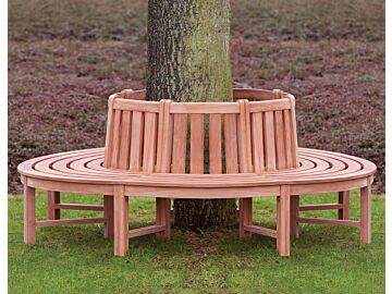 Boombank Teak hardhout met rugleuning 110-220cm