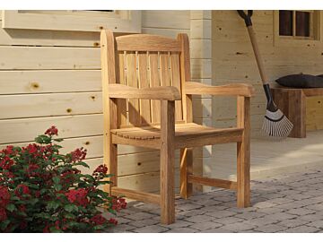 Stoel teak hardhout Birmingham 59x53x93cm