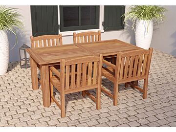 Teak tuintafel modern