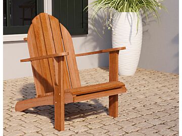 Relax stoel mahonie hardhout 75x89x93cm