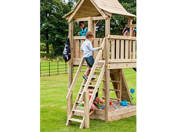 Blue Rabbit trap met leuning