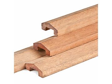 Afdeklat 3-planks hardhout piramide 3.5x8.8x180cm