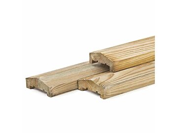  Afdeklat piramide 3-planks geimpregneerd 180cm