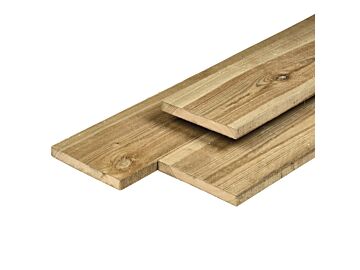 Schutting tuinplank grenen hout geimpregneerd 1.7 x 14.5 cm