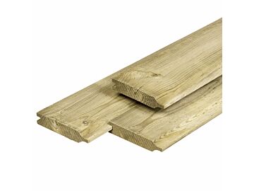 Dubbel Rabat Geïmpregneerd Grenen hout 2.8x14cm