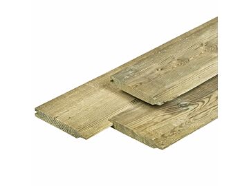 Dubbel rabat geïmpregneerd grenen hout 1.8x14cm