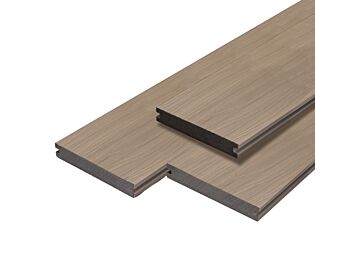 Vlonderplank Supreme massief composiet 2.0x14x400cm smoke grey