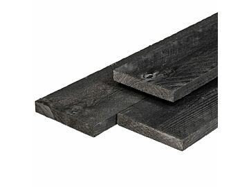 Tuinplanken - Steigerplanken Zwart Gespoten 2.9x19cm