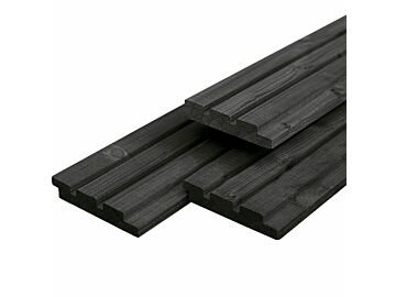 Triple Profiel - Deens Rabat Zwart Gespoten 2.2x14cm