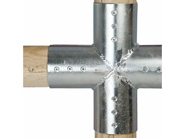 Paalverbinder / verbindingsstuk voor ronde palen van Ø10cm 