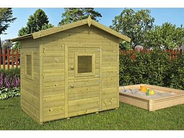 Houten speelhuisje Pippi geimpregneerd B140xD100cm