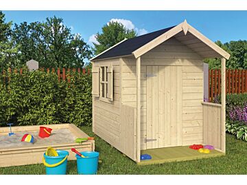 Houten speelhuisje Pinokkio B115xD140cm