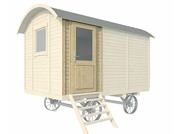 Paneel met deur t.b.v. zigeunerwagen