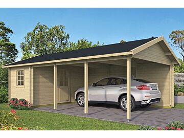Houten carport berging Ever 770x430cm Tuindeco