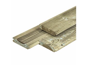 Blokhutprofiel Geïmpregneerd Grenen Hout 2.8x12.7cm