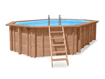 Houten zwembad 814x460cm Cas Abou
