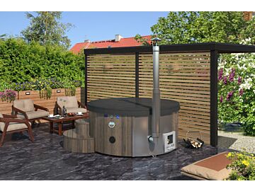Hottub / Houten Tobbe thermowood de Luxe XL ø220cm