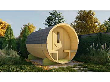 Barrelsauna 205 x 300 cm