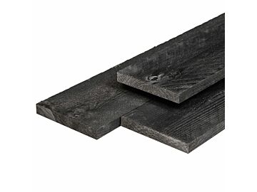 Tuinplank Douglas Zwart Geïmpregneerd 1.6x14cm