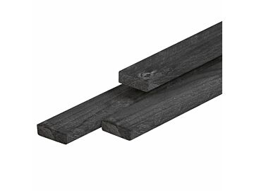 Douglas Regel - Timmerhout Zwart geïmpregneerd 2.1x4.5cm