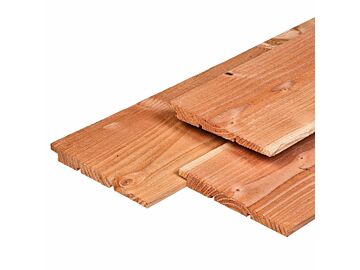 Zweeds Rabat - Potdekselplank Douglas 1.1-2.2x19.5cm